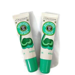 L'Occitane Limited Edition Shea Sparkling leaves Lip Balm 12ML X 2 NEW